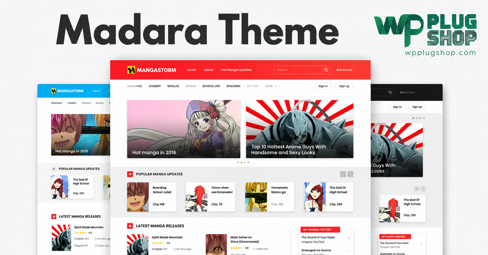 Madara WordPress Theme for Manga Websites