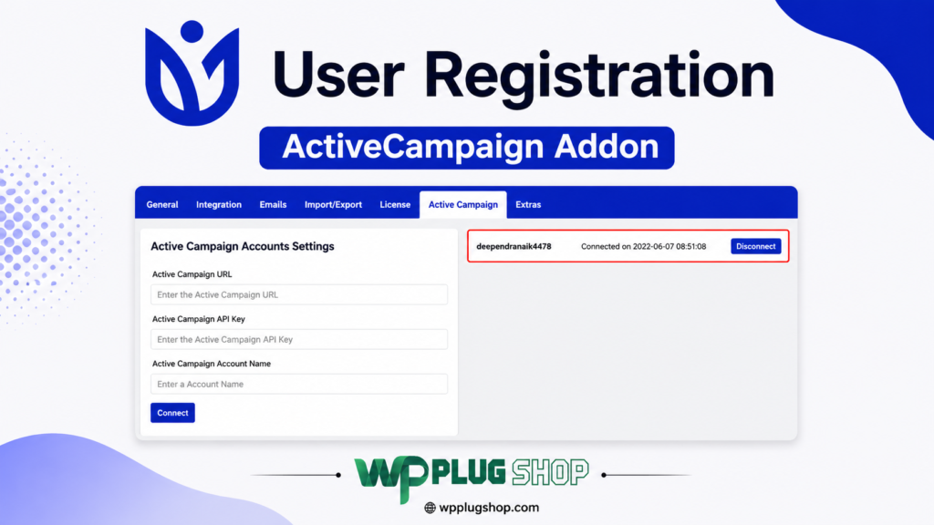 User Registration ActiveCampaign Addon – WordPress Email Marketing Integration Plugin