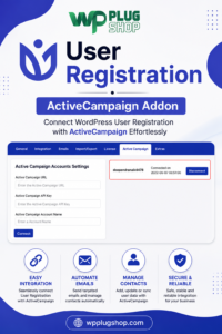User Registration ActiveCampaign Addon – WordPress Email Marketing Integration Plugin