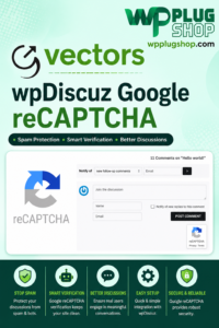 wpDiscuz Google reCAPTCHA – Advanced Comment Spam Protection Add-on for WordPress