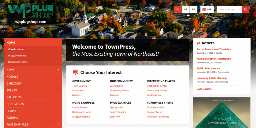 TownPress Theme – Municipality & Town Government WordPress Theme