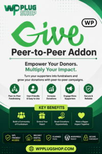 GiveWP Peer-to-Peer Addon – Team & Individual Fundraising Plugin for WordPress