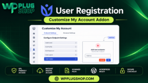 User Registration Customize My Account Addon – Custom My Account Dashboard for WordPress