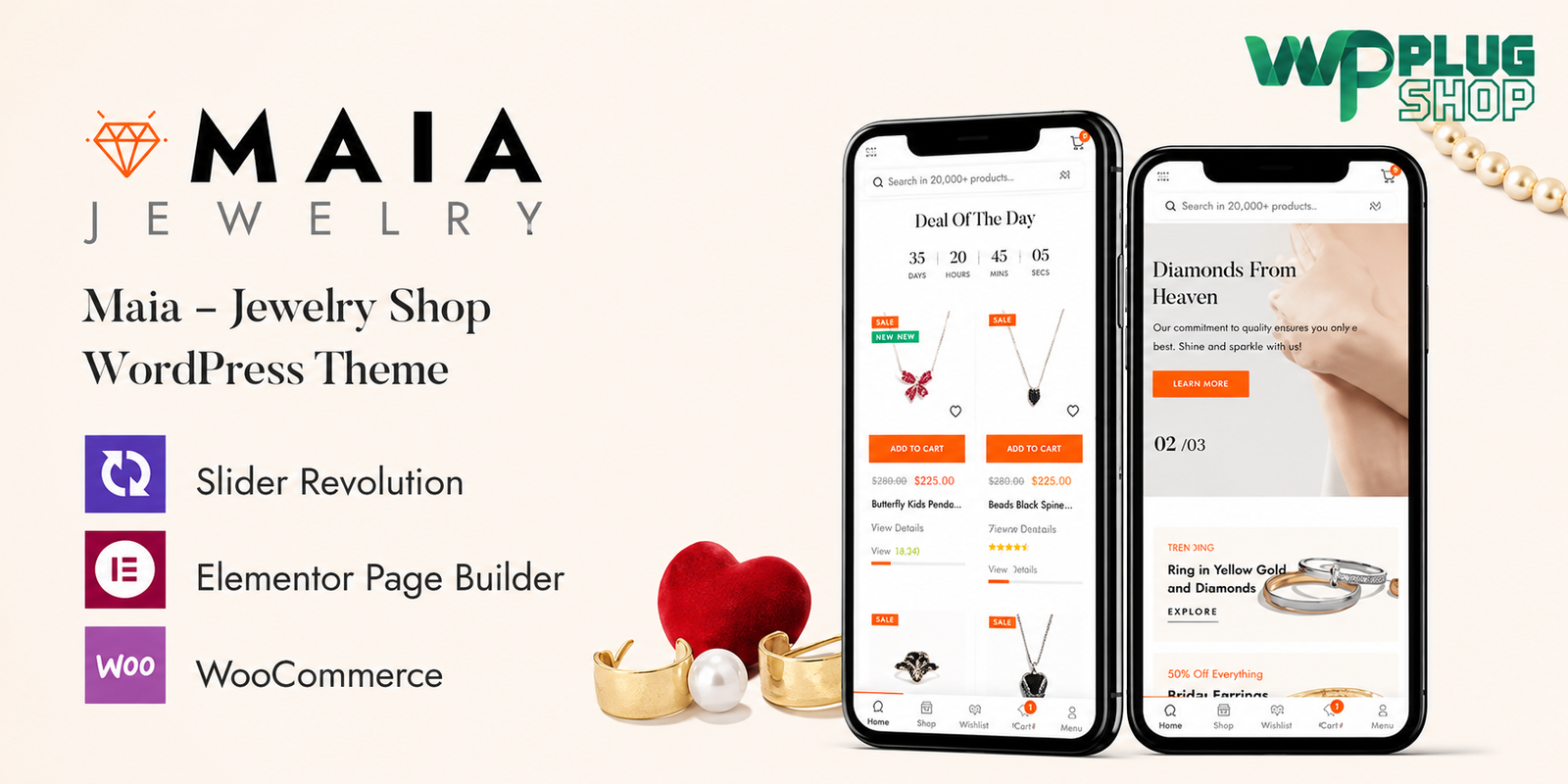 Maia Theme – Jewelry Shop Elementor WooCommerce Theme 1.1.20