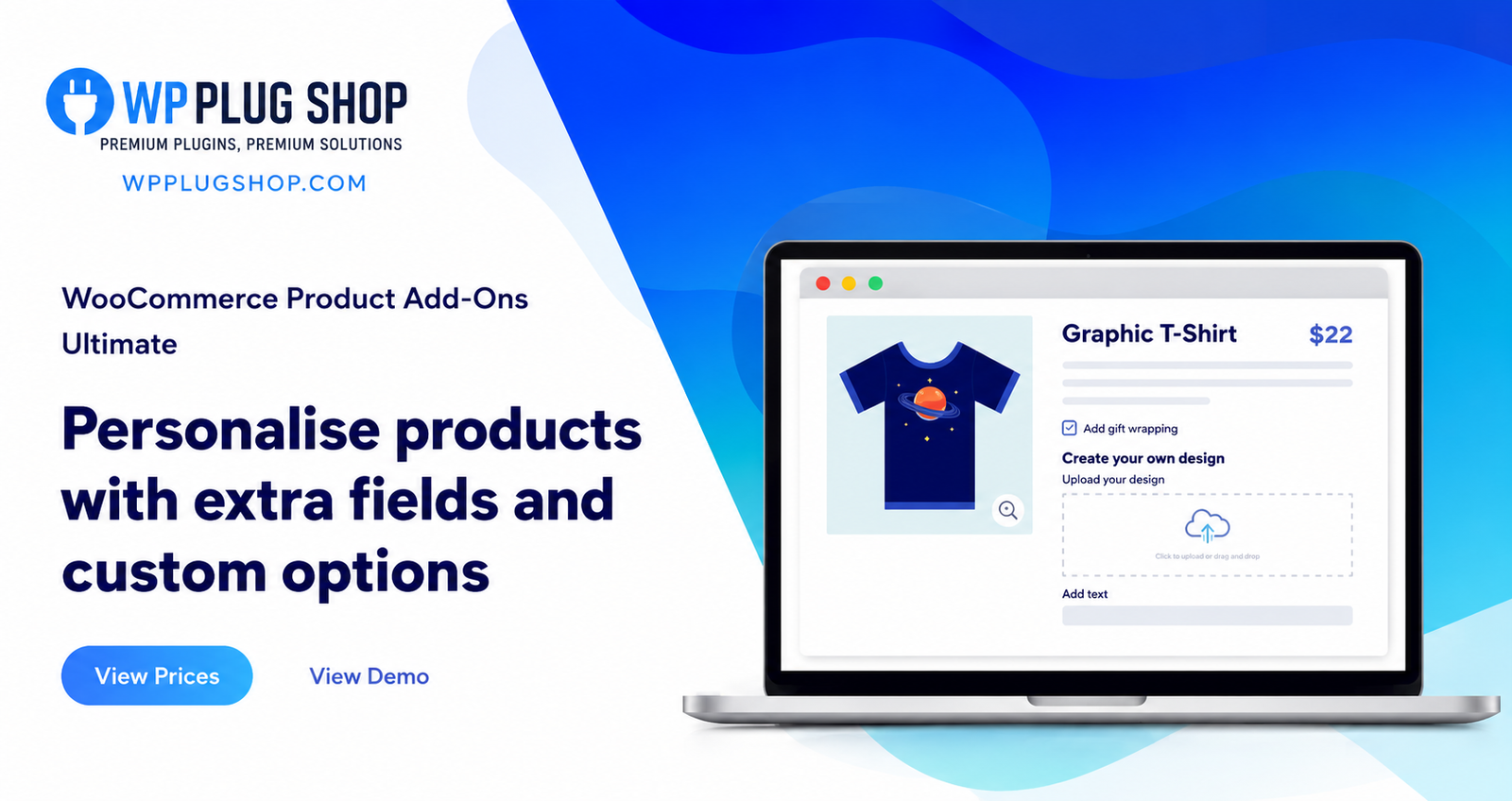 WooCommerce Product Add-Ons Ultimate – Custom Product Options & Extra Fields Plugin