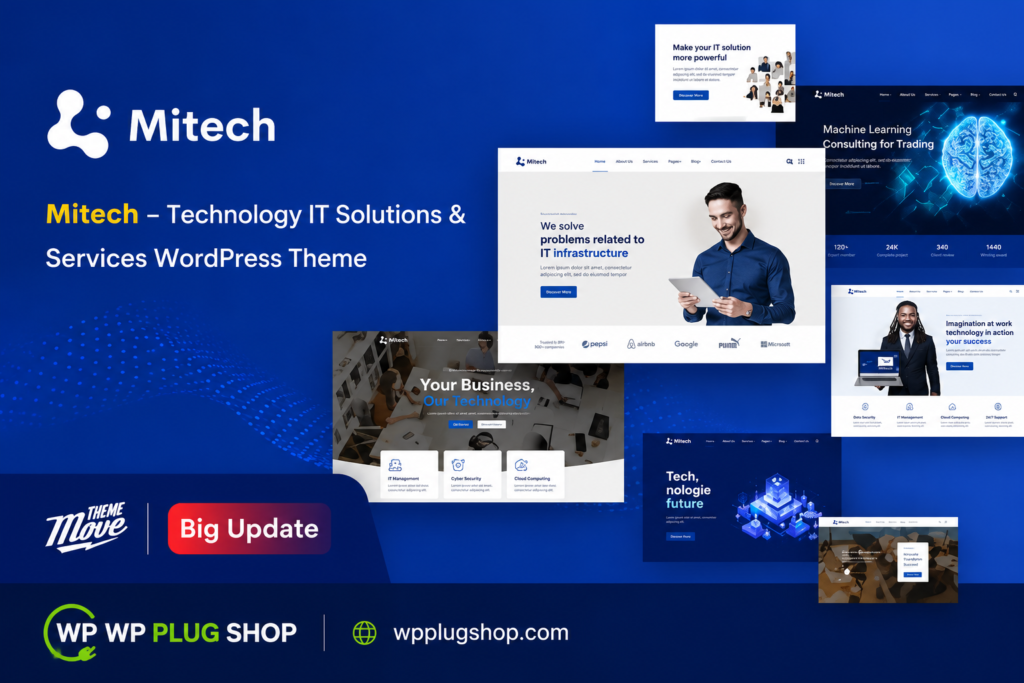 Mitech WordPress Theme – Technology, IT Solutions & Services WordPress Theme