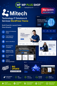 Mitech WordPress Theme – Technology, IT Solutions & Services WordPress Theme