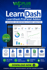 LearnDash ProPanel Addon – Advanced Reporting & Student Analytics for LearnDash LMS