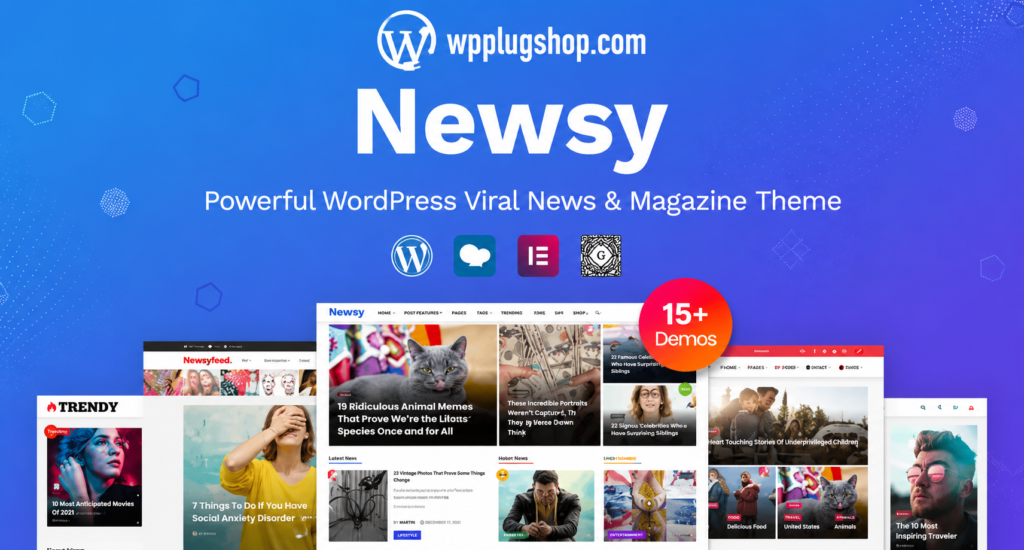 Newsy – Viral News & Magazine WordPress Theme | Responsive Newspaper, Blog & Editorial WP Theme