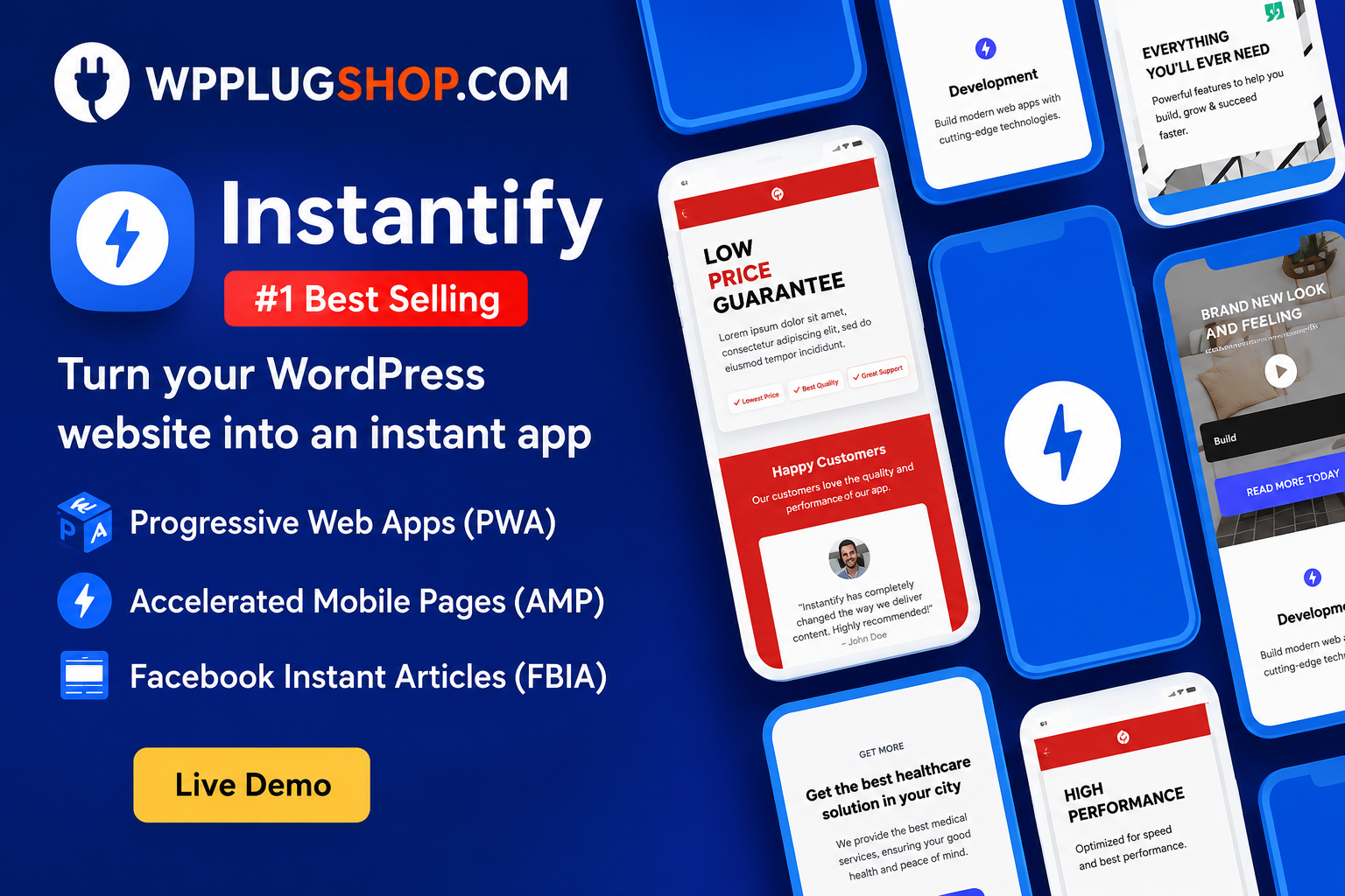 Instantify – PWA, Google AMP & Facebook Instant Articles for WordPress