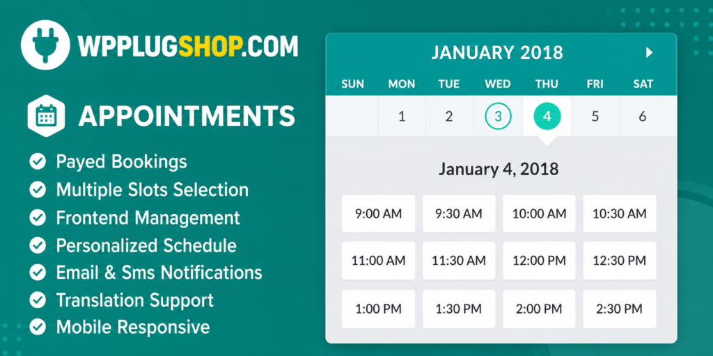 gAppointments – Appointment Booking & Scheduling Addon for Gravity Forms