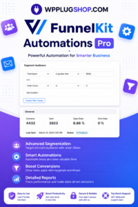 FunnelKit Automations Pro — WooCommerce Marketing Automation & CRM Plugin