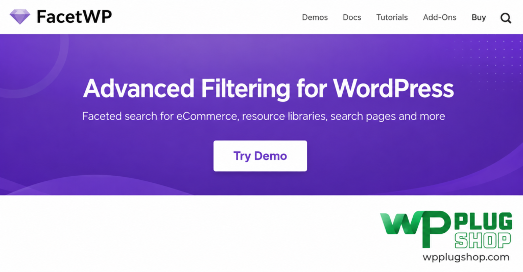 FacetWP Plugin – Advanced Filtering for WordPress & WooCommerce