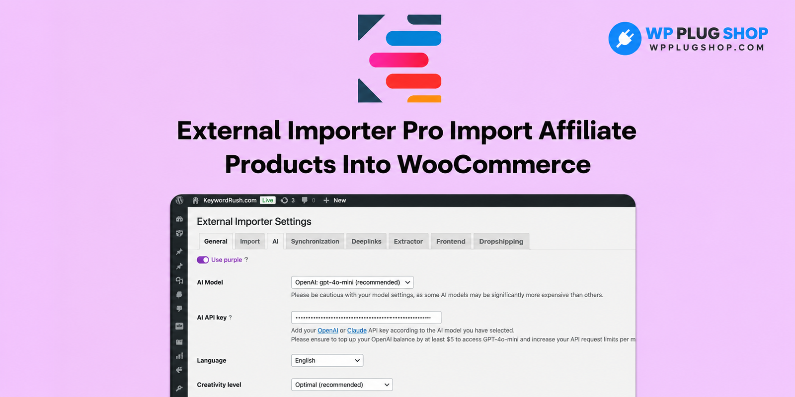 External Importer Pro – WooCommerce Affiliate Product Import Plugin