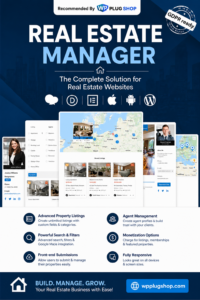 Real Estate Manager Pro – Advanced WordPress Property Listing & Real Estate Management Plugin