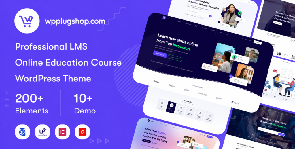 Educrat Theme – Online Course Education WordPress Theme for LMS, eLearning & Training Websites
