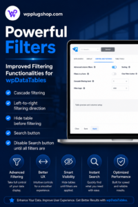 Powerful Filters for wpDataTables – Advanced Cascade Filter Addon for WordPress Tables