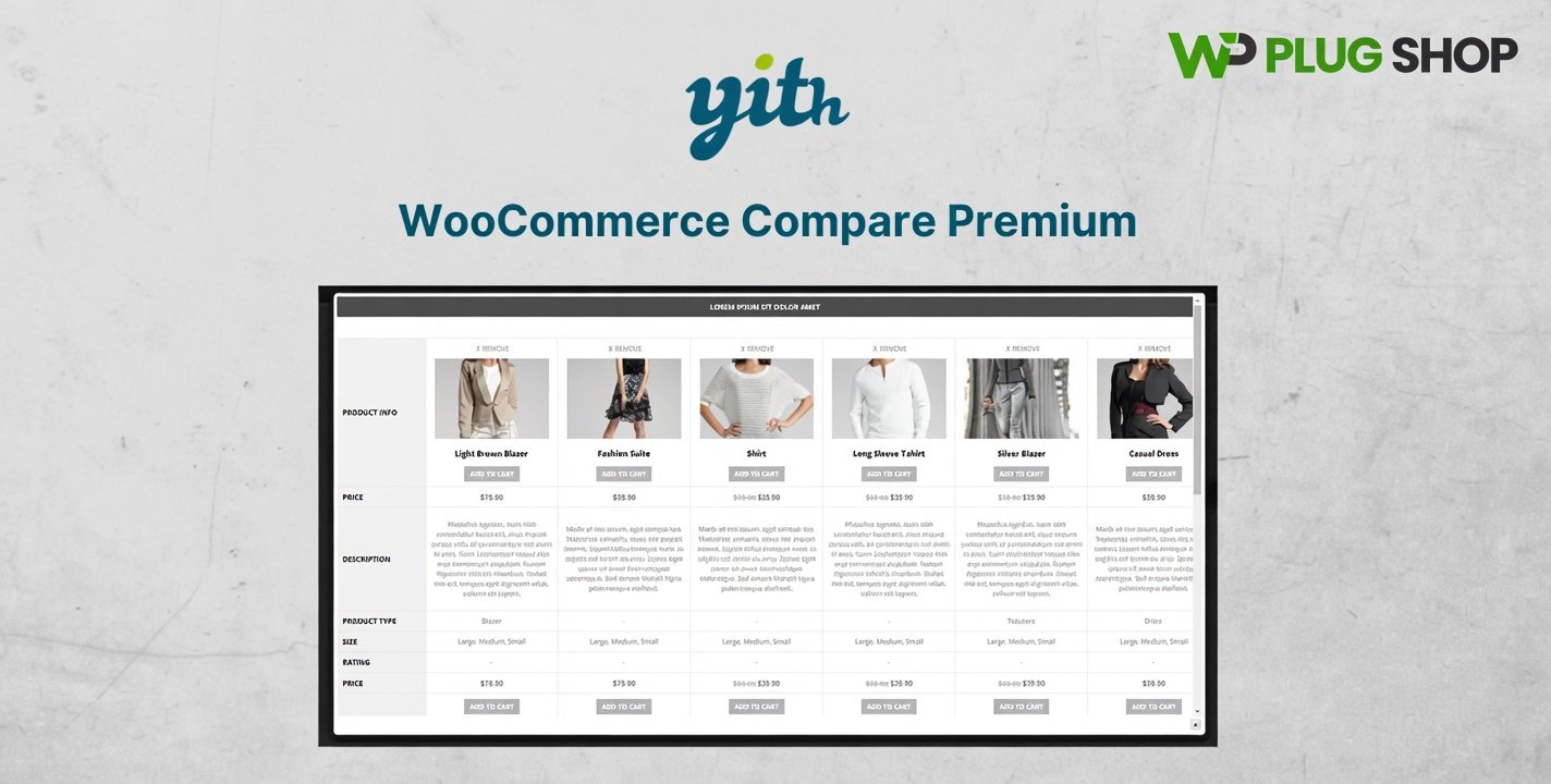 YITH WooCommerce Compare Premium 3.9.0 – Product Comparison Plugin for WooCommerce