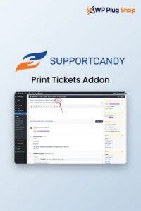 SupportCandy Print Tickets Addon – WordPress Ticket Printing & PDF Export Plugin