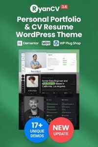 RyanCV Theme 3.9.1 – Personal Portfolio Resume WordPress Theme