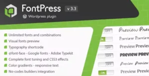 FontPress – WordPress Font Manager 3.4.7 | Google & Custom Fonts Plugin
