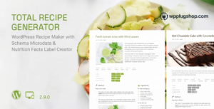 Total Recipe Generator – WordPress Recipe Maker Plugin with Schema & Nutrition Facts for Elementor