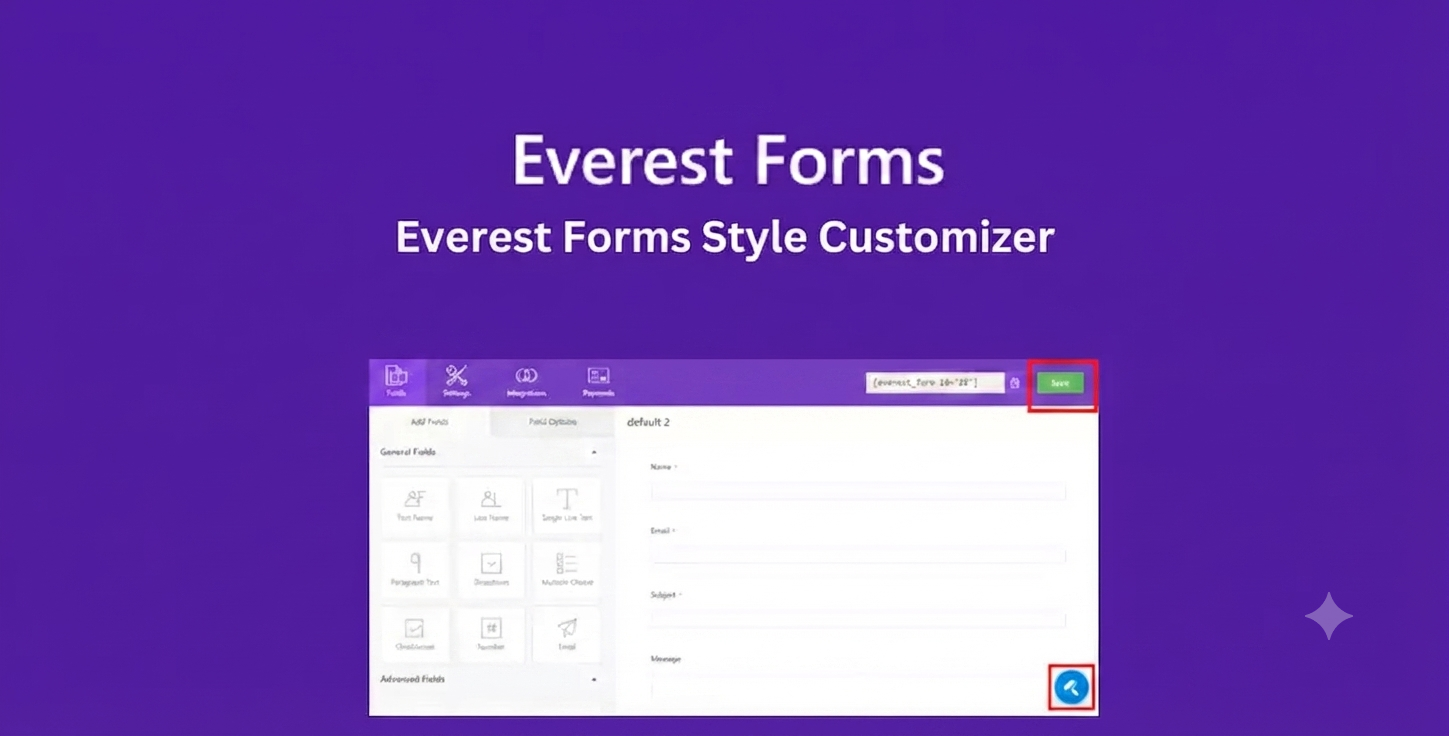 Everest Forms Style Customizer Addon for WordPress – Visual Form Design Without CSS