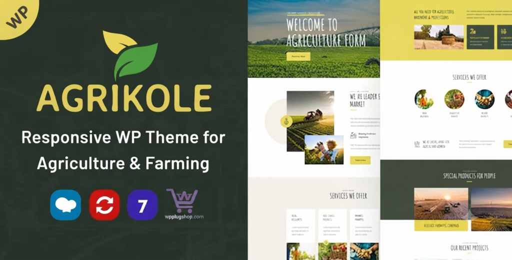 Agrikole Theme 1.30 – Responsive Agriculture & Farming WordPress Theme