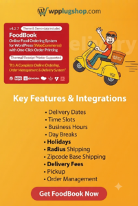 FoodBook 4.3.9 – Online Food Ordering & Delivery System for WordPress