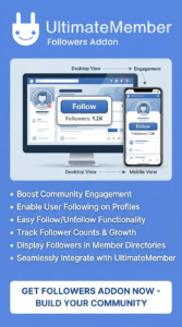 Ultimate Member Followers Addon 2.3.5 | WordPress User Follow & Social Plugin