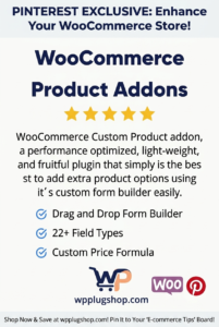 WooCommerce Custom Product Addons – Extra Product Options & Custom Fields Plugin