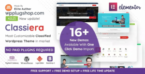 Classiera – Premium Classified Ads & Directory WordPress Theme