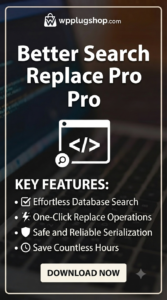 Better Search Replace Pro – Premium WordPress Database Migration Plugin
