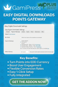 GamiPress Easy Digital Downloads Points Gateway – Pay with Reward Points