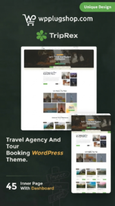 Triprex – Travel Agency and Tour Booking WordPress Theme