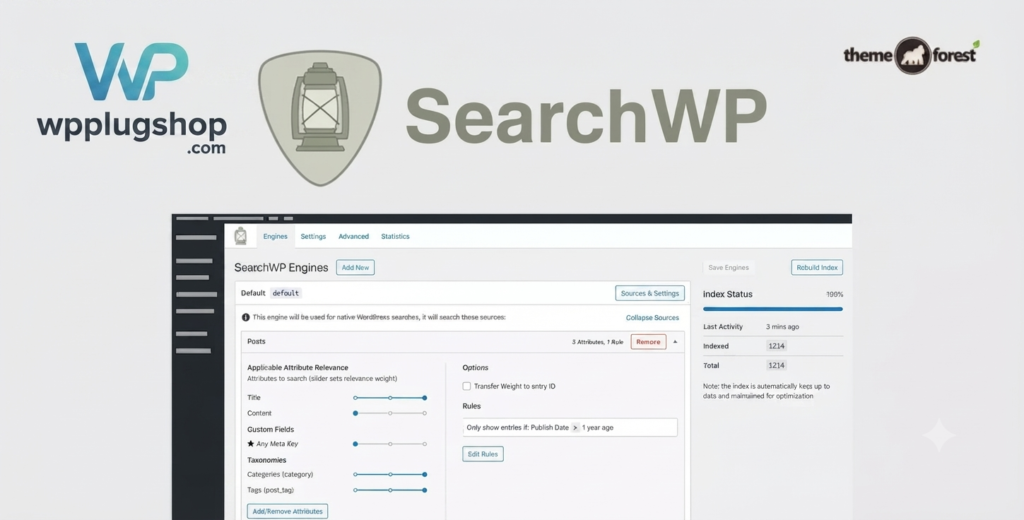 SearchWP Core Files – Advanced WordPress Search Engine Plugin (Better Than Default Search)