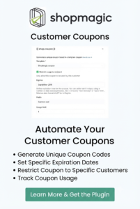 ShopMagic Customer Coupons 2.3.0 – WooCommerce Automated Loyalty Coupon Plugin