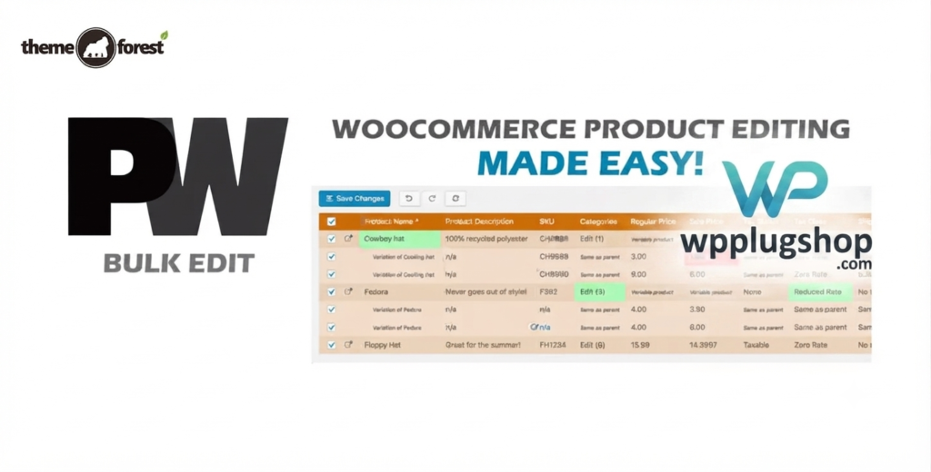 Pimwick WooCommerce Bulk Edit Pro – Advanced Bulk Product, Price & Inventory Editor