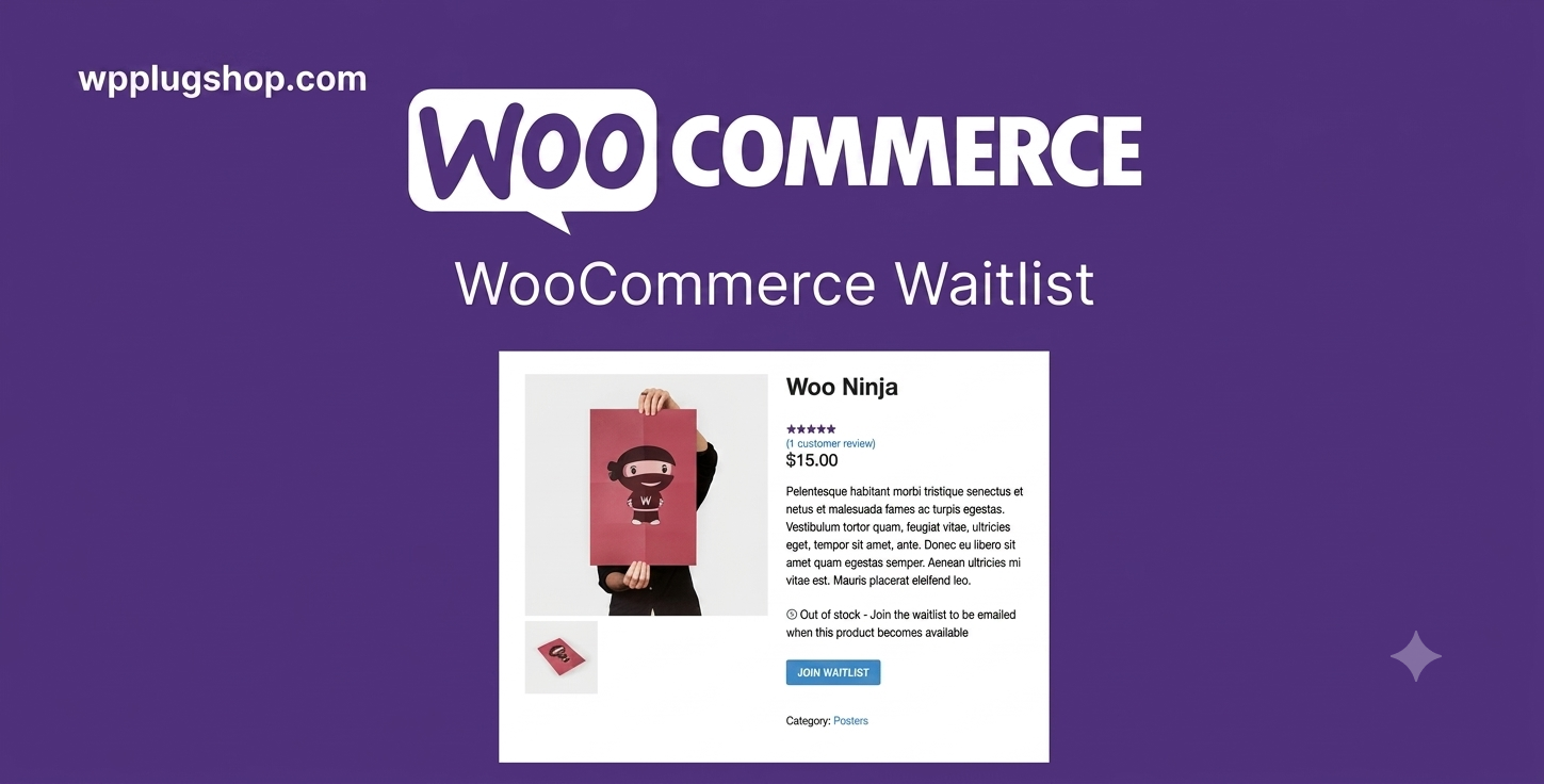 WooCommerce Waitlist Plugin for Back in Stock Email Notifications & Sales Recovery