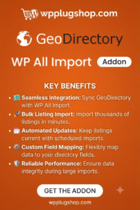GeoDirectory WP All Import Addon – WordPress Directory Listing Import Plugin
