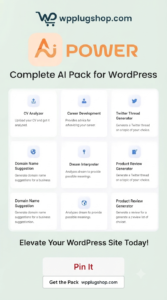 AI Power: Complete AI Pack for WordPress – Content & SEO Automation