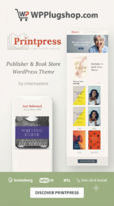 PrintPress: Professional Book Publishing & Author WordPress Theme