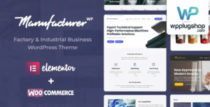 Manufacturer Industrial WordPress Theme – Factory, Engineering & Manufacturing Business Website Template