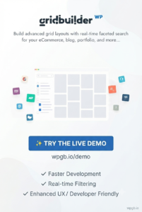 WP Grid Builder + Add-ons – Advanced WordPress Grid Builder & Filter Plugin