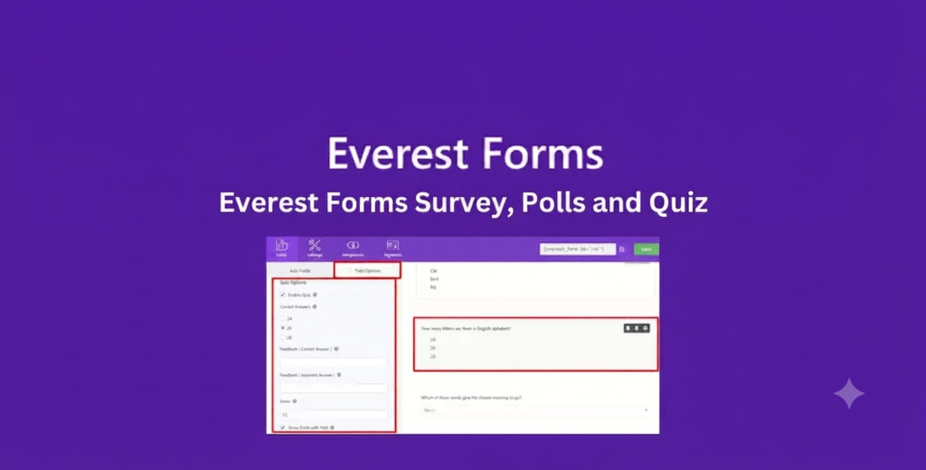 Everest Forms Survey, Polls & Quiz Addon for WordPress – Interactive Surveys, Quizzes & Customer Feedback