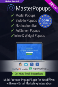 Master Popups – Premium Popup Editor & Email Subscription Plugin for WordPress