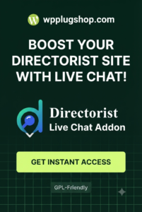 Directorist Live Chat Addon – Real-Time Messaging Plugin for WordPress Directory Websites