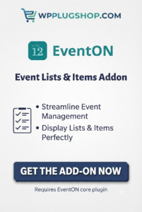 EventON Event Lists & Items Addon – Advanced Event Category Display for WordPress
