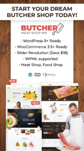 Butcher – Meat Shop WooCommerce WordPress Theme for Online Meat & Organic Stores