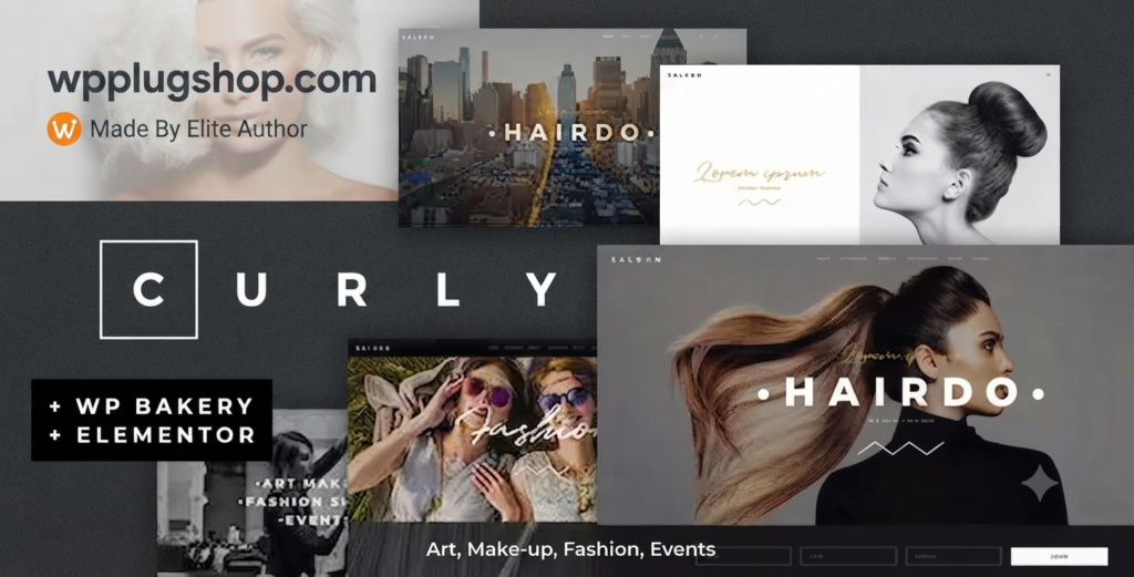 Curly – Premium Stylish WordPress Theme for Hairdressers & Salons